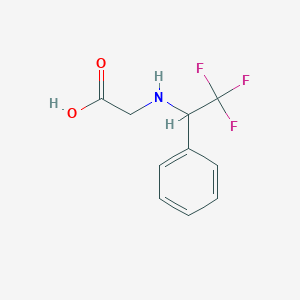molecular formula C10H10F3NO2 B1422890 2-[(2,2,2-三氟-1-苯乙基)氨基]乙酸 CAS No. 1334146-15-4