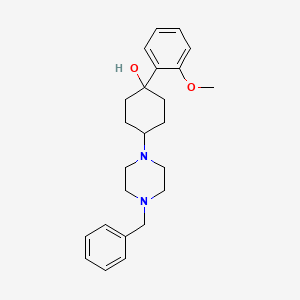 molecular formula C24H32N2O2 B14228920 4-(4-Benzylpiperazin-1-yl)-1-(2-methoxyphenyl)cyclohexan-1-ol CAS No. 546084-31-5