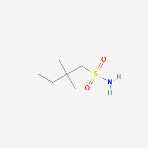 molecular formula C6H15NO2S B1422896 2,2-二甲基丁烷-1-磺酰胺 CAS No. 1566355-58-5