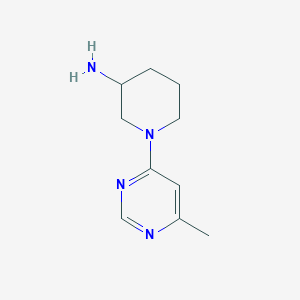 molecular formula C10H16N4 B1422906 1-(6-甲基嘧啶-4-基)哌啶-3-胺 CAS No. 1247748-92-0