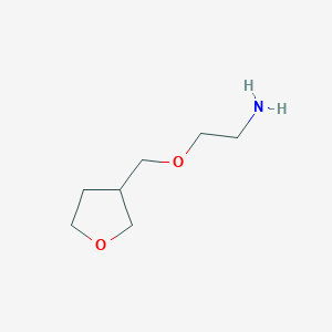 B1422907 2-(Oxolan-3-ylmethoxy)ethan-1-amine CAS No. 883536-74-1