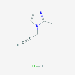 molecular formula C7H9ClN2 B1422908 2-methyl-1-(prop-2-yn-1-yl)-1H-imidazole hydrochloride CAS No. 1311316-85-4