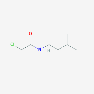 molecular formula C9H18ClNO B1422909 2-chloro-N-methyl-N-(4-methylpentan-2-yl)acetamide CAS No. 1183747-48-9