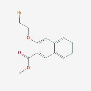 2-Naphthalenecarboxylic acid, 3-(2-bromoethoxy)-, methyl ester