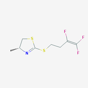 (4R)-4-Methyl-2-[(3,4,4-trifluorobut-3-en-1-yl)sulfanyl]-4,5-dihydro-1,3-thiazole