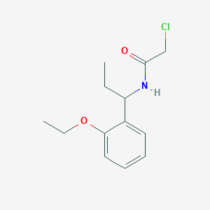 molecular formula C13H18ClNO2 B1422919 2-chloro-N-[1-(2-ethoxyphenyl)propyl]acetamide CAS No. 1306604-86-3