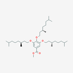 Benzoic acid, 3,4,5-tris[[(3S)-3,7-dimethyloctyl]oxy]-, methyl ester