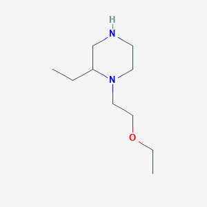 molecular formula C10H22N2O B1422927 1-(2-乙氧基乙基)-2-乙基哌嗪 CAS No. 1315366-94-9