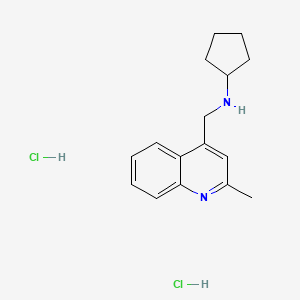 molecular formula C16H22Cl2N2 B1422928 N-[(2-甲基喹啉-4-基)甲基]环戊胺二盐酸盐 CAS No. 1269151-13-4