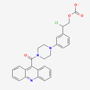 2-{3-[4-(Acridine-9-carbonyl)piperazin-1-YL]phenyl}-2-chloroethyl carbonate