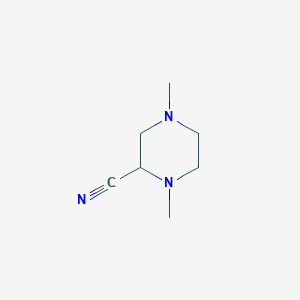 molecular formula C7H13N3 B1422931 1,4-二甲基哌嗪-2-腈 CAS No. 1260902-08-6