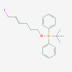 Tert-butyl[(6-iodohex-4-EN-1-YL)oxy]diphenylsilane