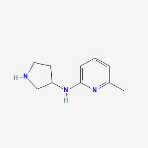 molecular formula C10H15N3 B1422933 6-methyl-N-(pyrrolidin-3-yl)pyridin-2-amine CAS No. 1247664-81-8