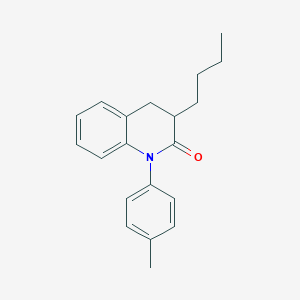 molecular formula C20H23NO B14229342 3-Butyl-1-(4-methylphenyl)-3,4-dihydroquinolin-2(1H)-one CAS No. 792122-74-8