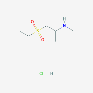 molecular formula C6H16ClNO2S B1422935 [1-(Ethanesulfonyl)propan-2-yl](methyl)amine hydrochloride CAS No. 1306604-45-4