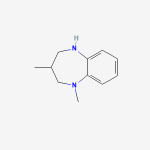 molecular formula C11H16N2 B1422936 1,3-dimethyl-2,3,4,5-tetrahydro-1H-1,5-benzodiazepine CAS No. 1354954-12-3