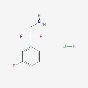 molecular formula C8H9ClF3N B1422937 2,2-二氟-2-(3-氟苯基)乙胺盐酸盐 CAS No. 1208004-89-0