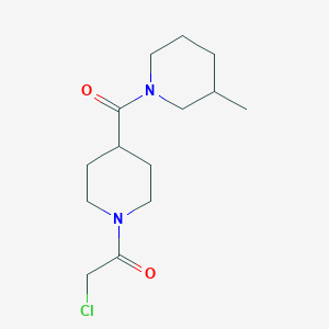molecular formula C14H23ClN2O2 B1422938 2-氯-1-[4-(3-甲基哌啶-1-羰基)哌啶-1-基]乙烷-1-酮 CAS No. 1306606-87-0
