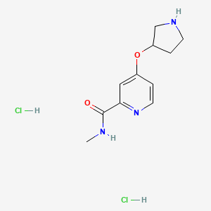 N-methyl-4-(pyrrolidin-3-yloxy)pyridine-2-carboxamide dihydrochloride