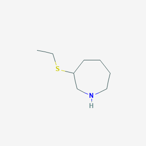 molecular formula C8H17NS B1422954 3-(乙硫基)氮杂环庚烷 CAS No. 1311316-56-9