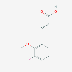 4-(3-Fluoro-2-methoxyphenyl)-4-methylpent-2-enoic acid