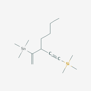 Trimethyl{3-[1-(trimethylstannyl)ethenyl]hept-1-yn-1-yl}silane