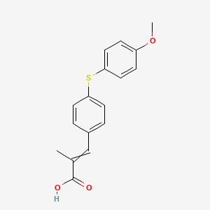 3-{4-[(4-Methoxyphenyl)sulfanyl]phenyl}-2-methylprop-2-enoic acid