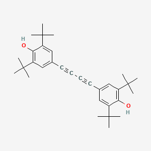 molecular formula C32H42O2 B14229664 Phenol, 4,4'-(1,3-butadiyne-1,4-diyl)bis[2,6-bis(1,1-dimethylethyl)- CAS No. 822411-39-2