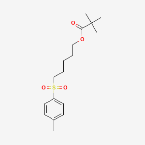 5-(4-Methylbenzene-1-sulfonyl)pentyl 2,2-dimethylpropanoate