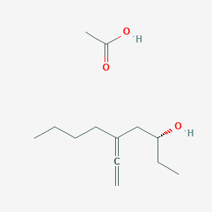 Acetic acid--(3R)-5-ethenylidenenonan-3-ol (1/1)