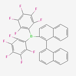 ([1,1'-Binaphthalen]-2-yl)[bis(pentafluorophenyl)]borane