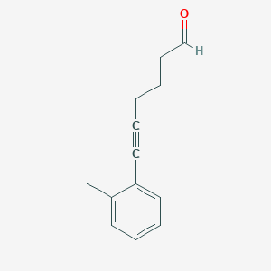 5-Hexynal, 6-(2-methylphenyl)-