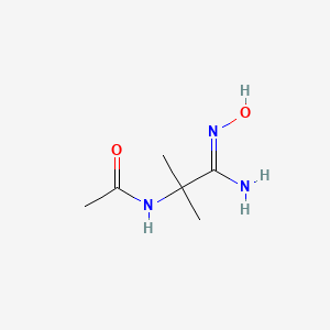 molecular formula C6H13N3O2 B1422988 N-[1-(N'-羟基氨基甲酰基)-1-甲基乙基]乙酰胺 CAS No. 1251422-71-5