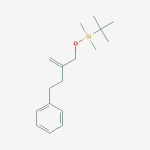 molecular formula C17H28OSi B14229894 tert-Butyl(dimethyl)(2-methylidene-4-phenylbutoxy)silane CAS No. 768361-50-8