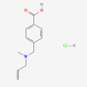 B1422990 4-{[Methyl(prop-2-en-1-yl)amino]methyl}benzoic acid hydrochloride CAS No. 1306605-20-8
