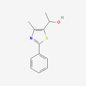 1-(4-Methyl-2-phenyl-1,3-thiazol-5-yl)ethan-1-ol