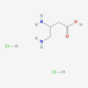 molecular formula C4H12Cl2N2O2 B1423001 3,4-Diaminobutanoic acid dihydrochloride CAS No. 109754-82-7