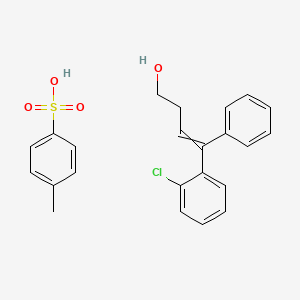 4-(2-Chlorophenyl)-4-phenylbut-3-en-1-ol;4-methylbenzenesulfonic acid