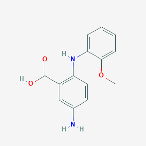 5-Amino-2-(2-methoxyanilino)benzoic acid