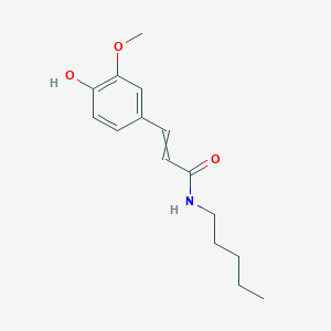 3-(4-Hydroxy-3-methoxyphenyl)-N-pentylprop-2-enamide