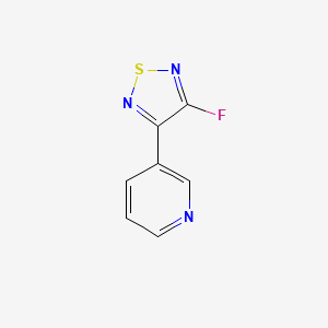 3-fluoro-4-pyridin-3-yl-1,2,5-thiadiazole