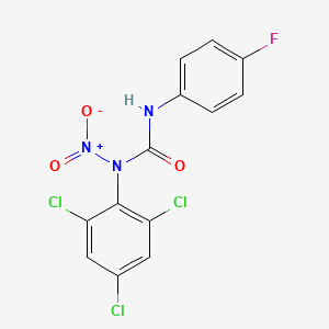 N'-(4-Fluorophenyl)-N-nitro-N-(2,4,6-trichlorophenyl)urea