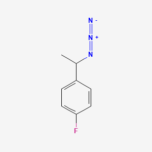 molecular formula C8H8FN3 B14230152 1-(1-Azidoethyl)-4-fluorobenzene CAS No. 823189-13-5