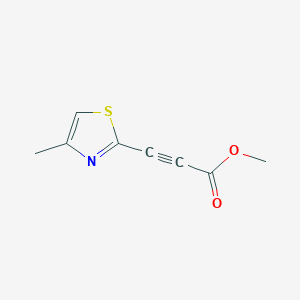 molecular formula C8H7NO2S B1423016 Methyl 3-(4-methyl-1,3-thiazol-2-yl)prop-2-ynoate CAS No. 1315368-23-0