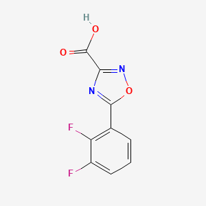 molecular formula C9H4F2N2O3 B1423021 5-(2,3-Difluorophenyl)-1,2,4-oxadiazole-3-carboxylic acid CAS No. 1334148-83-2