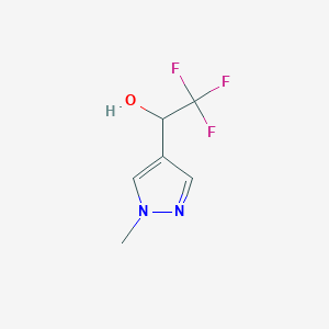 molecular formula C6H7F3N2O B1423022 2,2,2-三氟-1-(1-甲基-1H-吡唑-4-基)乙醇 CAS No. 1226507-40-9
