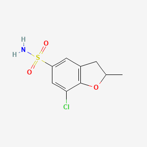 molecular formula C9H10ClNO3S B1423025 7-Chloro-2-methyl-2,3-dihydro-1-benzofuran-5-sulfonamide CAS No. 1311317-50-6