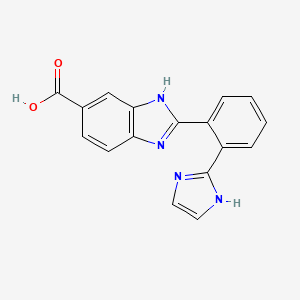 1H-Benzimidazole-5-carboxylic acid, 2-[2-(1H-imidazol-2-yl)phenyl]-