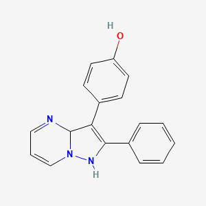 4-(2-Phenyl-1,3a-dihydropyrazolo[1,5-a]pyrimidin-3-yl)phenol