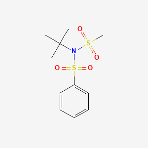 N-tert-Butyl-N-(methanesulfonyl)benzenesulfonamide